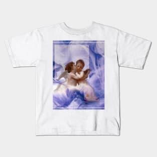 Aesthetics, darkness, gothic, romantic, moon, dark academia, love, romantic, statue, vintage, retro, artistic, artsy, classy, butterfly, flowers, floral Kids T-Shirt